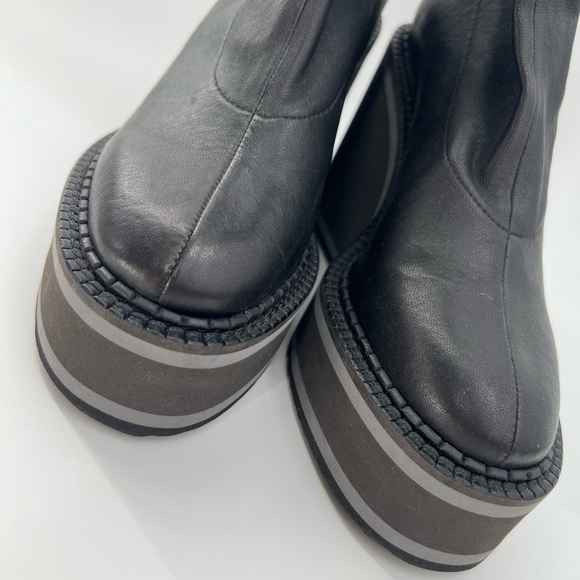 Black Platform Ankle Boots - Picture 3 of 11